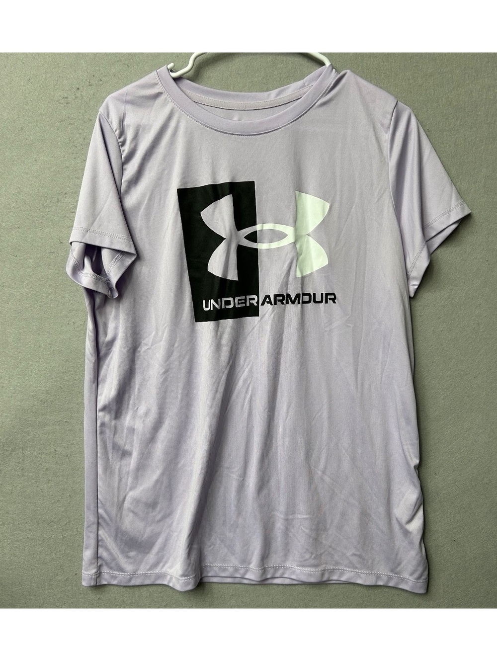 Purple Under Armour Short Sleeve Workout Shirt Women Size XL